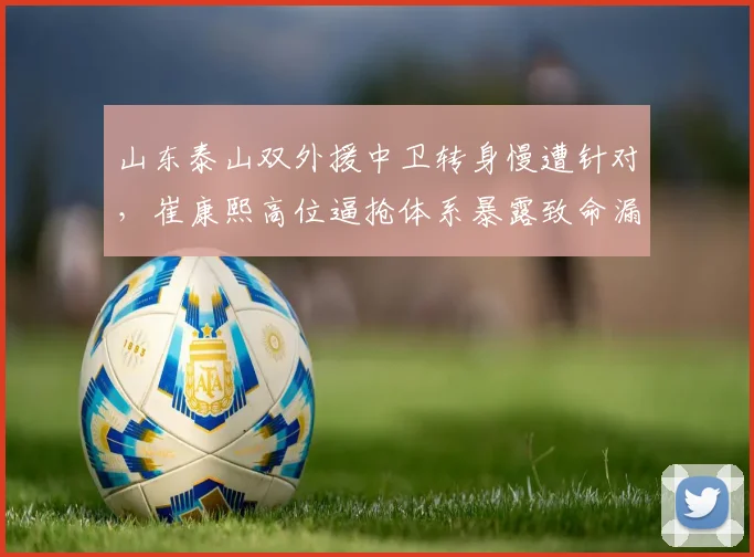 山东泰山双外援中卫转身慢遭针对,崔康熙高位逼抢体系暴露致命漏洞